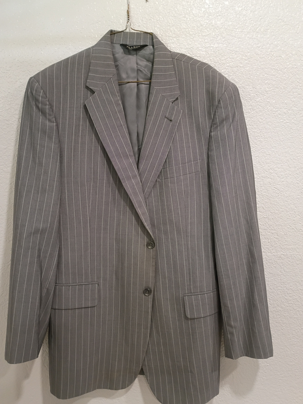 Jos A Bank Classic Gray Pinstripe Blazer - Unknown Brand